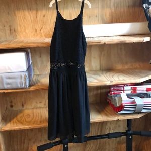 black lacy dress